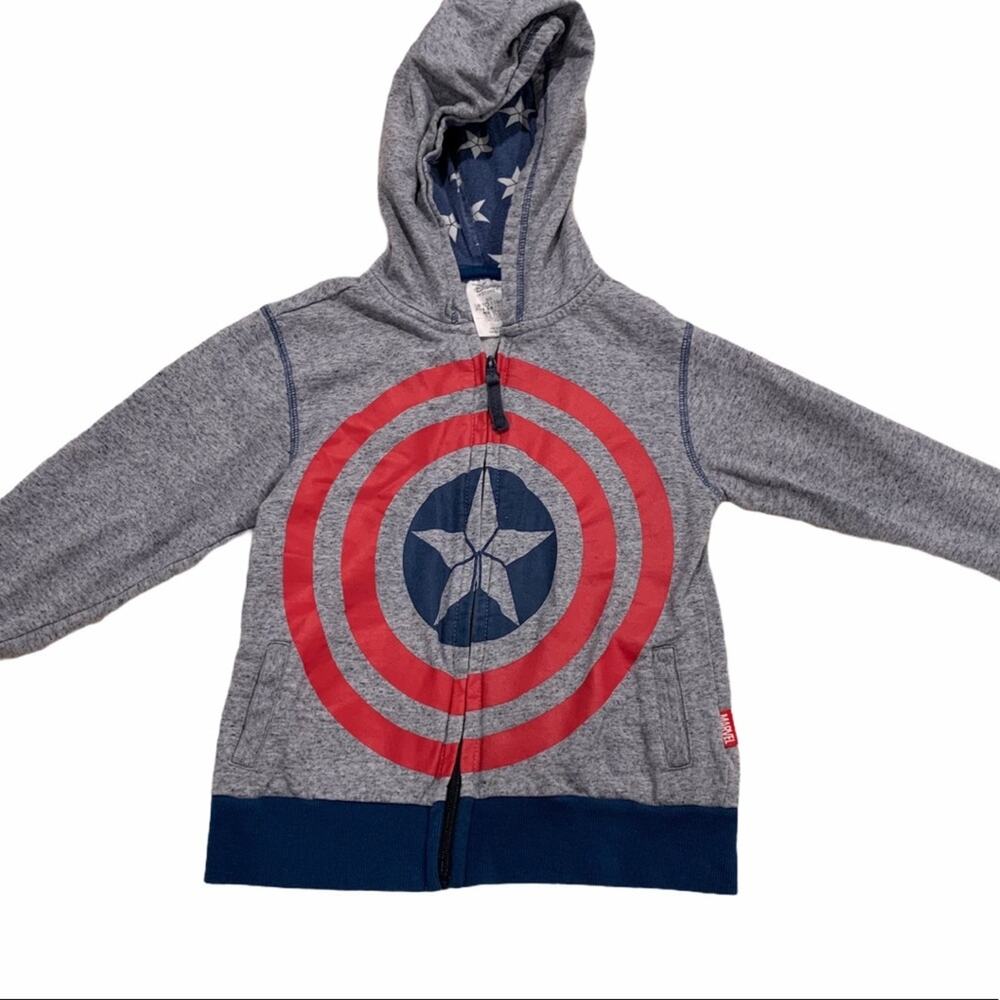 Disney Marvel Comics Captain America Zip-Up Hoodie